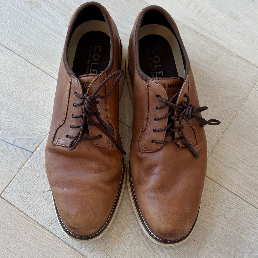 Cole Haan Men's Tan Leather shoes Grand 360
